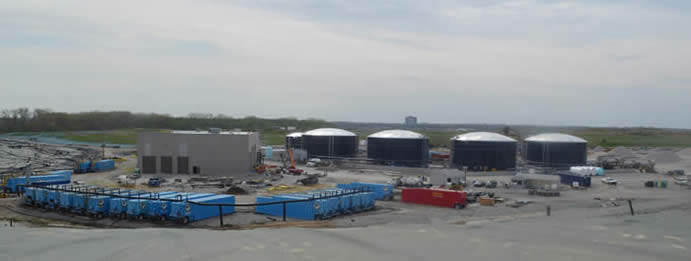 Photo of new leachate pretreatment facility Bridgeton Landfill Apr 24 2014