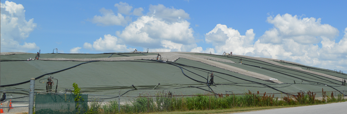 Photo of south slope, Bridgeton Landfill, June 19, 2014